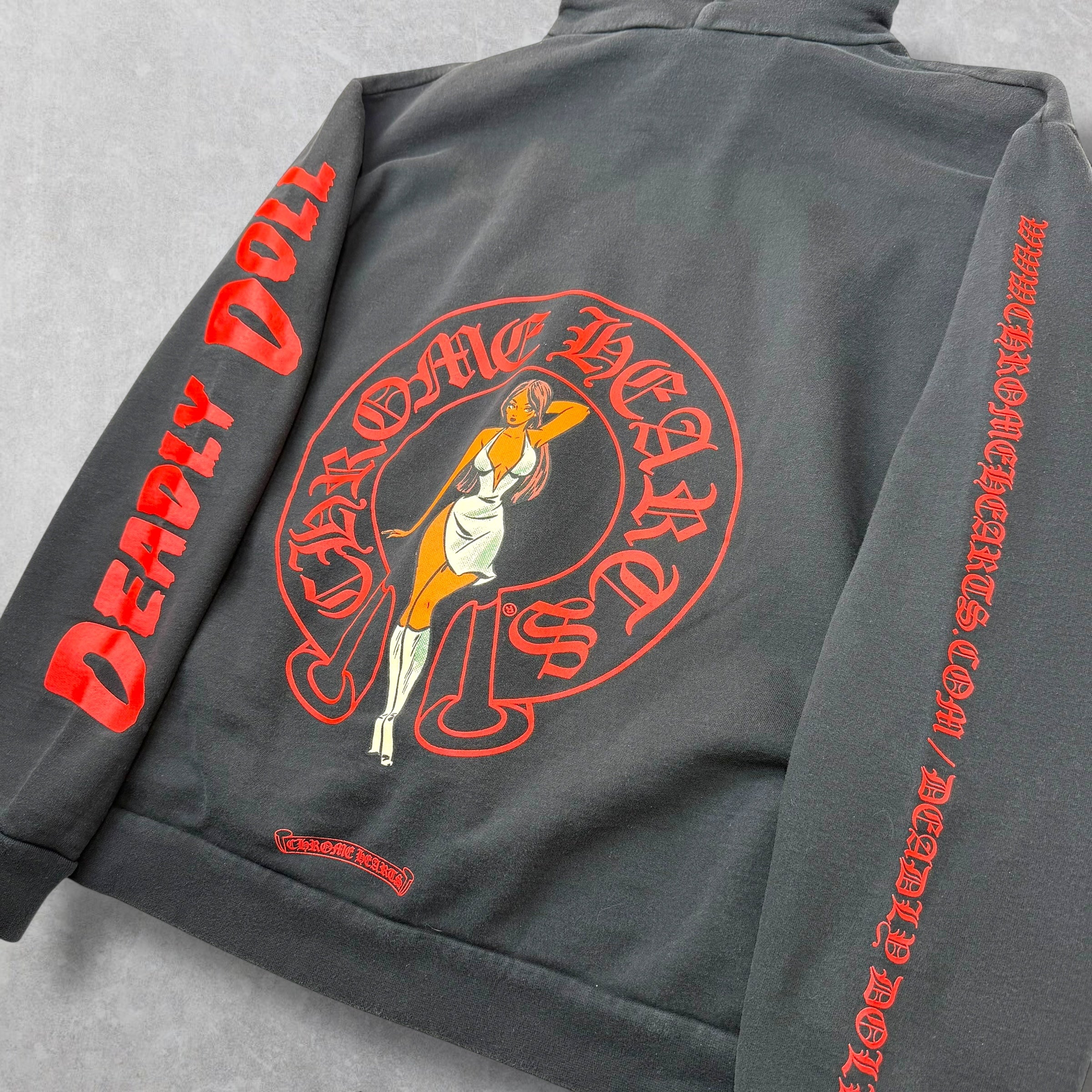 Chrome Hearts Jesse Jo Deadly Doll Horseshoe Hoodie XL