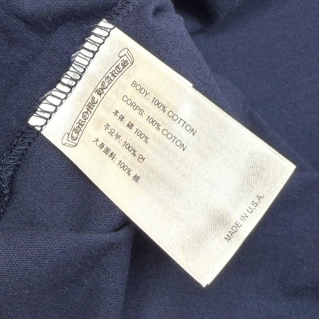 Chrome Hearts Yellow V89 Dagger Navy L/S XXL