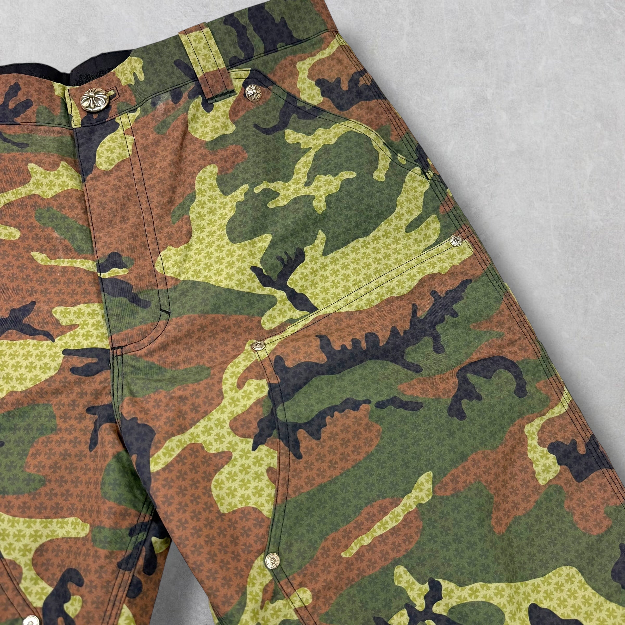 Chrome Hearts Monogram Camo Double Knee Pants 34