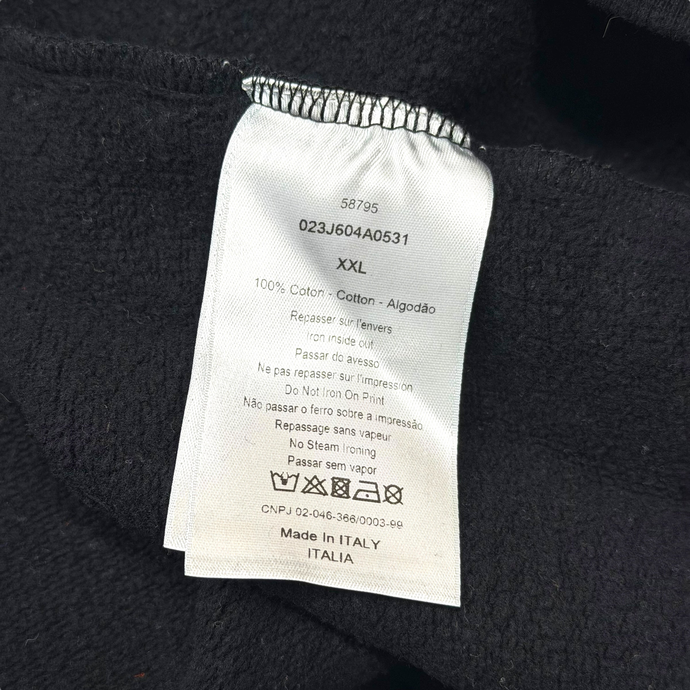 Dior Daniel Arsham Blue Logo Black Sweater XXL