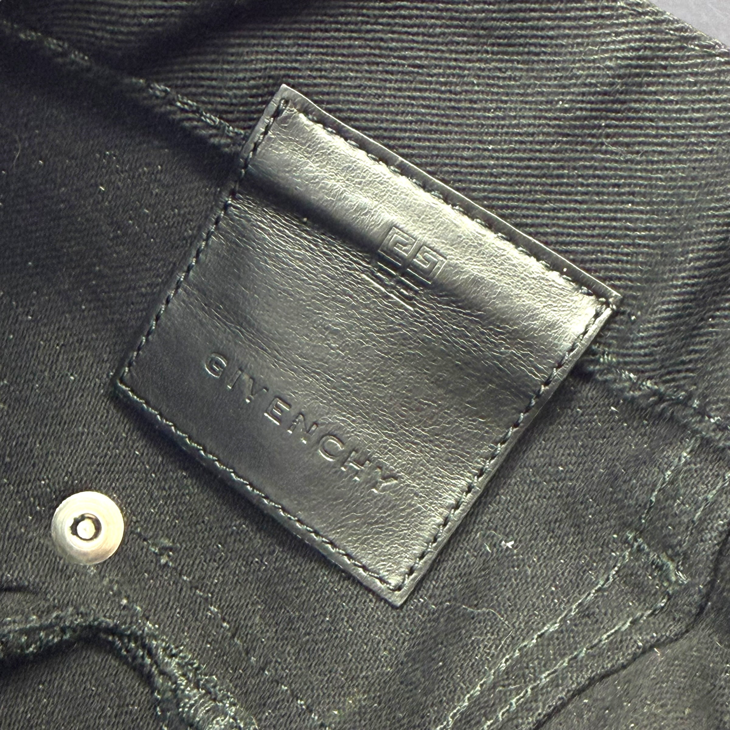 Givenchy Chito Graffiti Dog Black Jeans 34