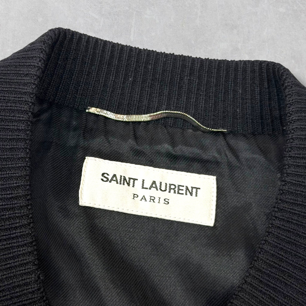 Saint Laurent Paris "Heaven" Teddy Bomber Jacket 54 (XL)