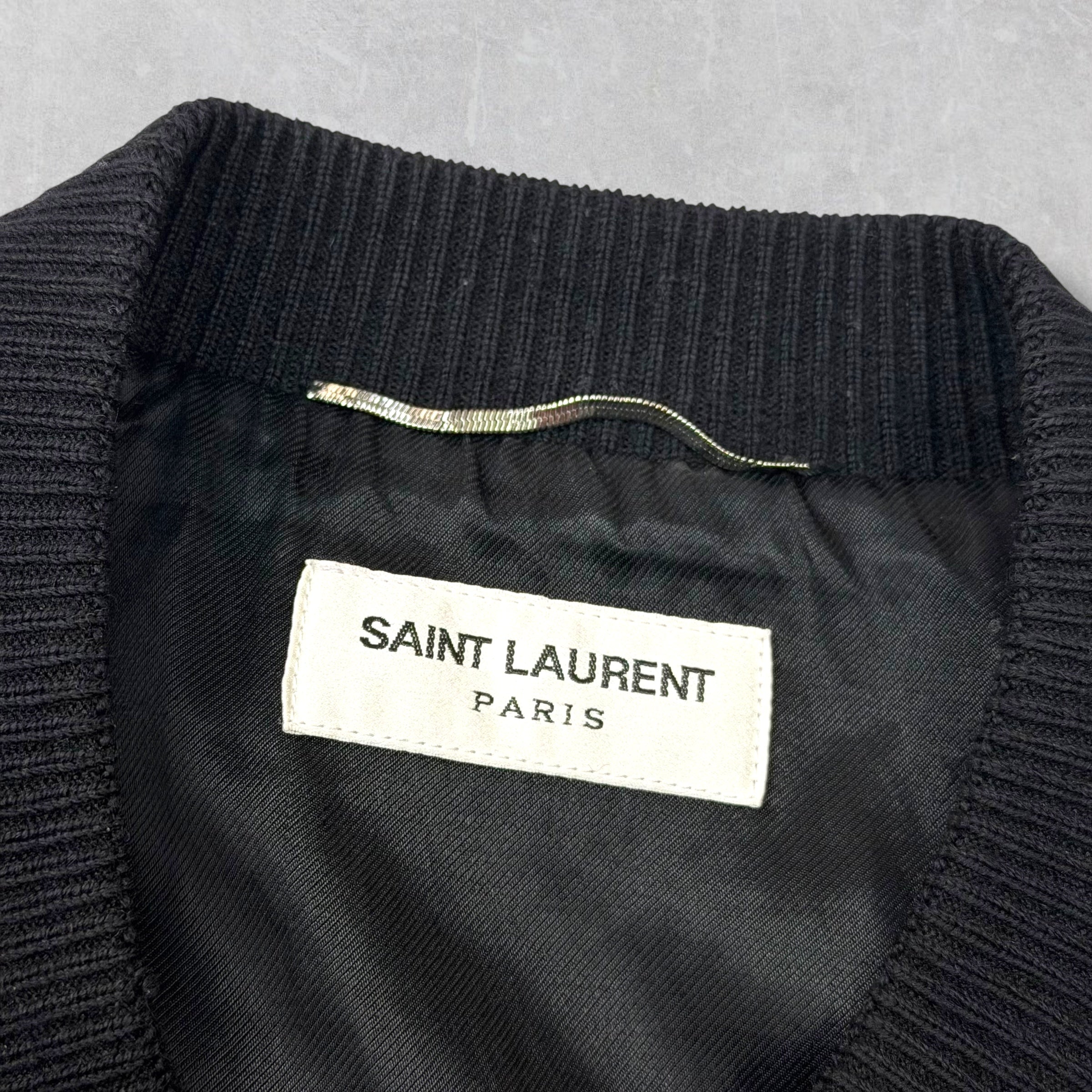 Saint Laurent Paris "Heaven" Teddy Bomber Jacket 54 (XL)
