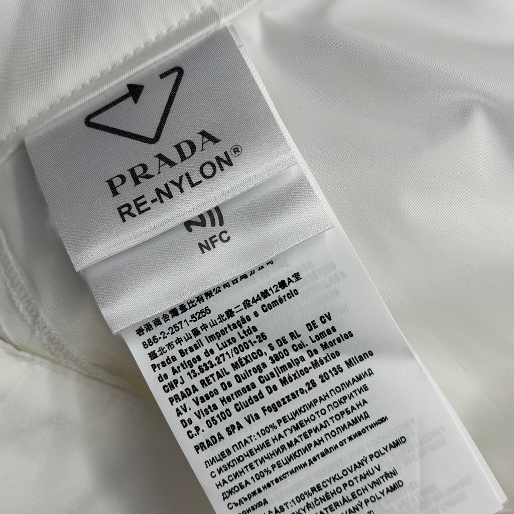 Prada Re-Nylon Bermuda White Shorts 52 (36)