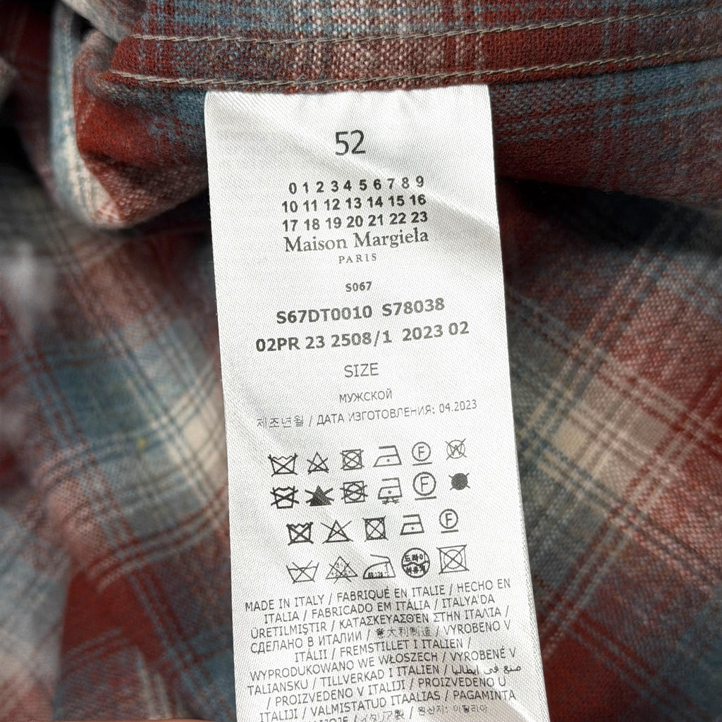 Maison Margiela Pendleton Checked Wool Shirt 52 (XL)