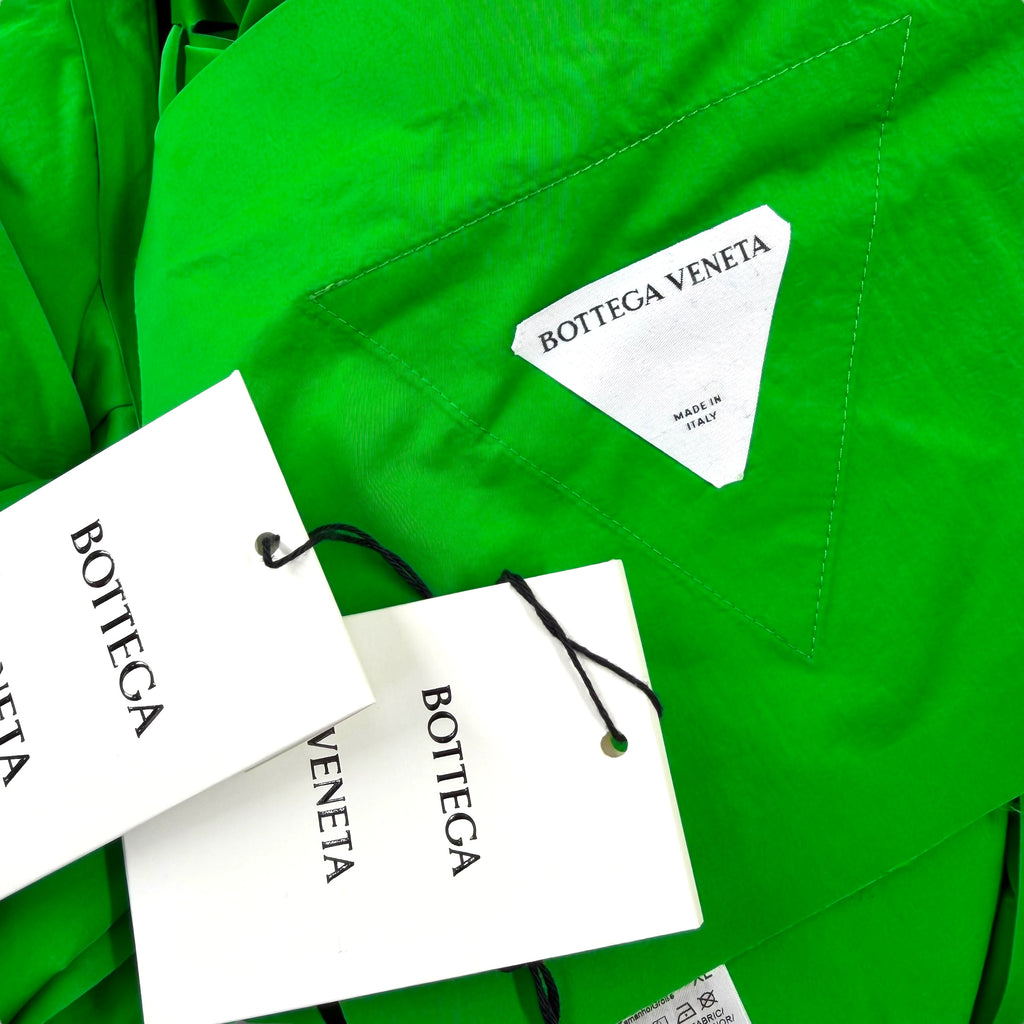 Bottega Veneta Nylon Intrecciato Weave Green Puffer Vest XL