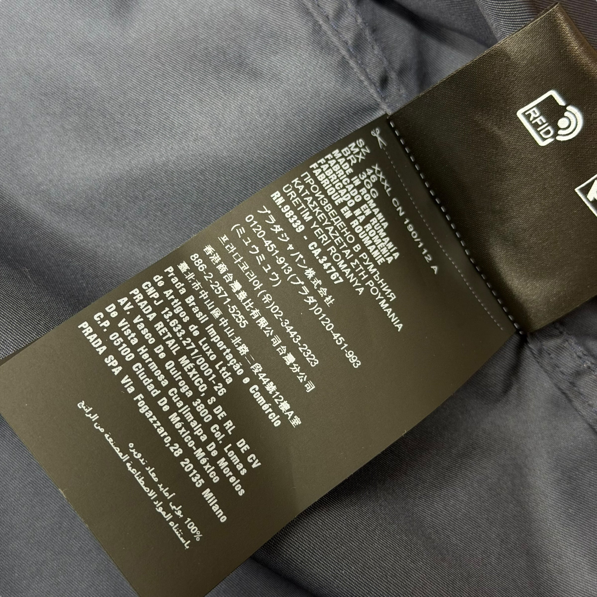 Prada Re-Nylon Blouson Navy Jacket XXXL