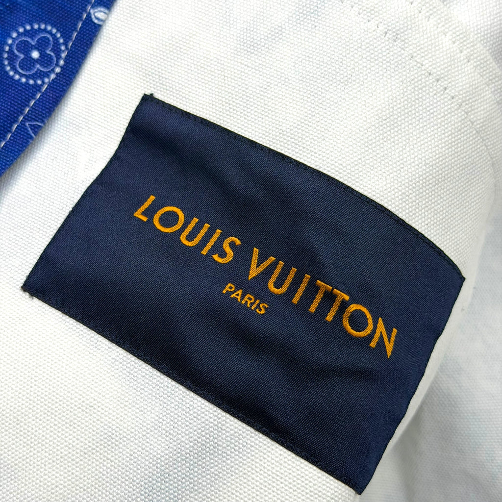 Louis Vuitton Bandana Leather Denim Blouson 50 (L)