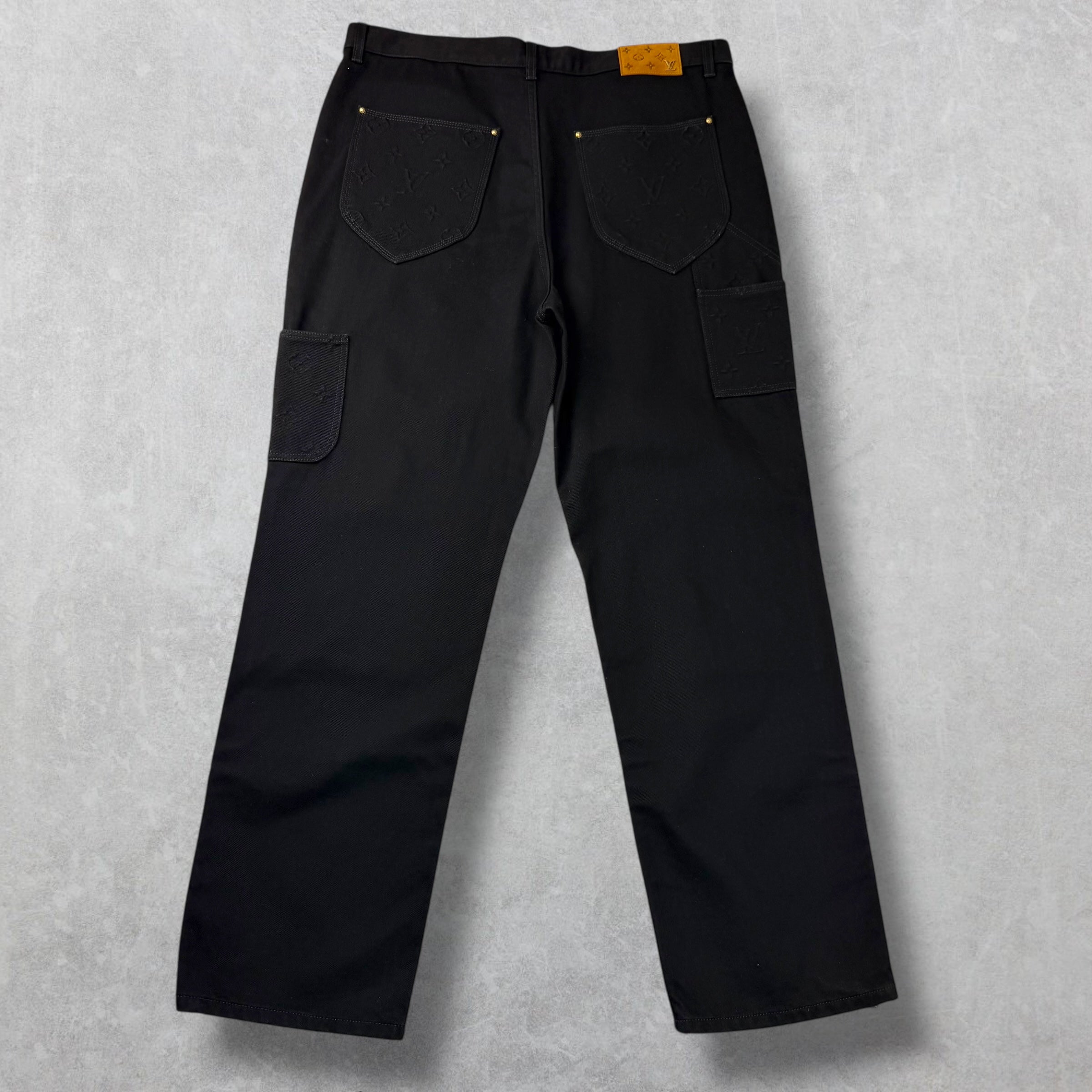 Louis Vuitton Monogram Detail Carpenter Denim 40