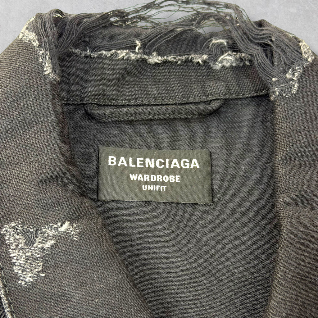 Balenciaga 3B Sports Icon Oversized Denim Jacket L (XL)