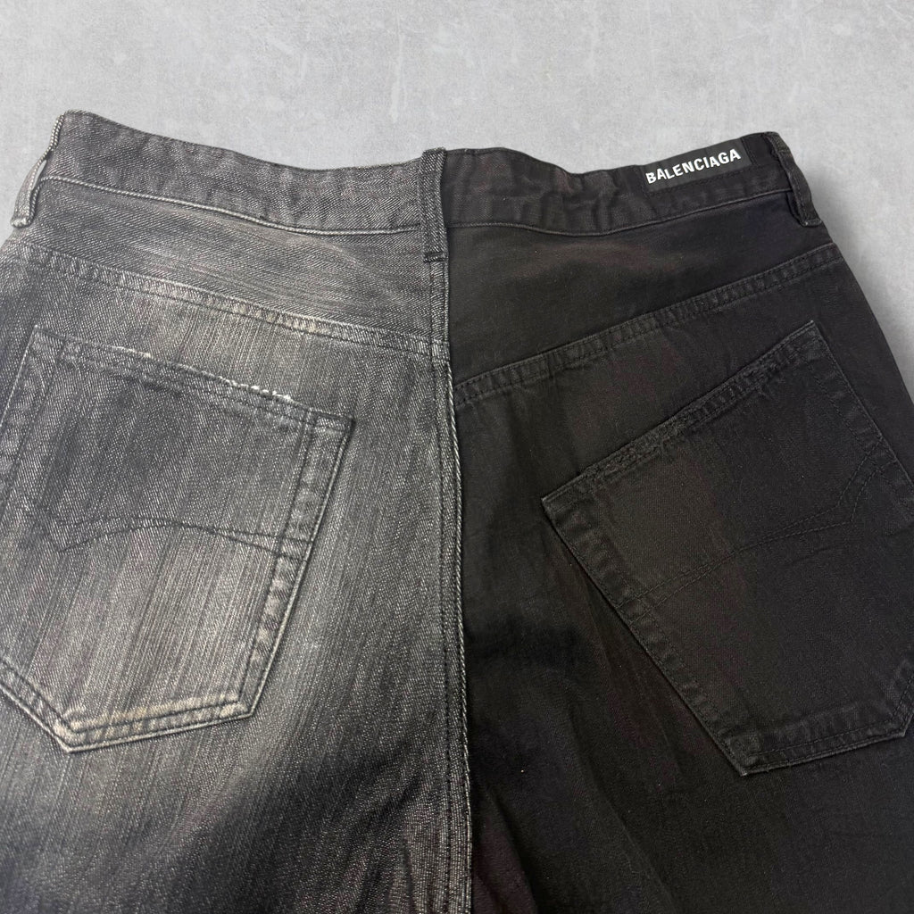 Balenciaga Fifty-Fifty Black Jeans M (34)