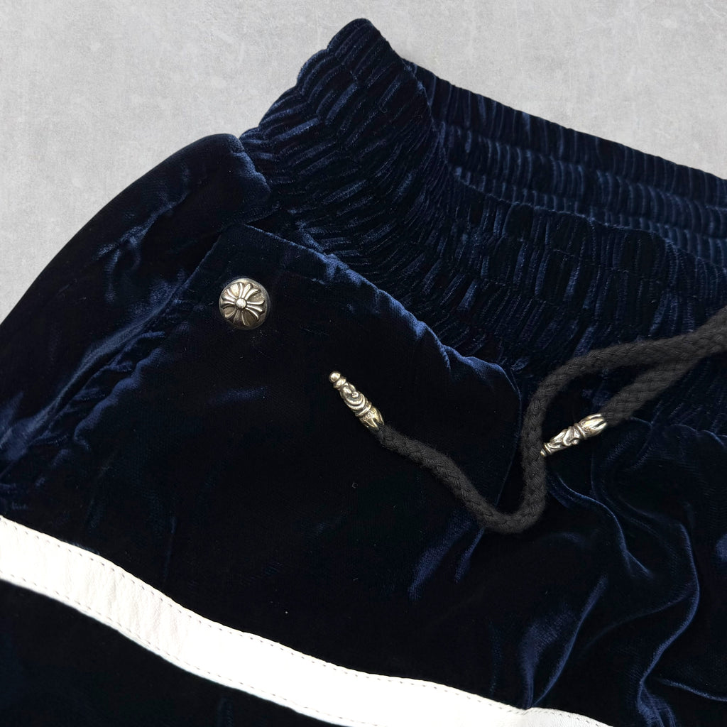 Chrome Hearts Y Not Velour Track Pants Black L
