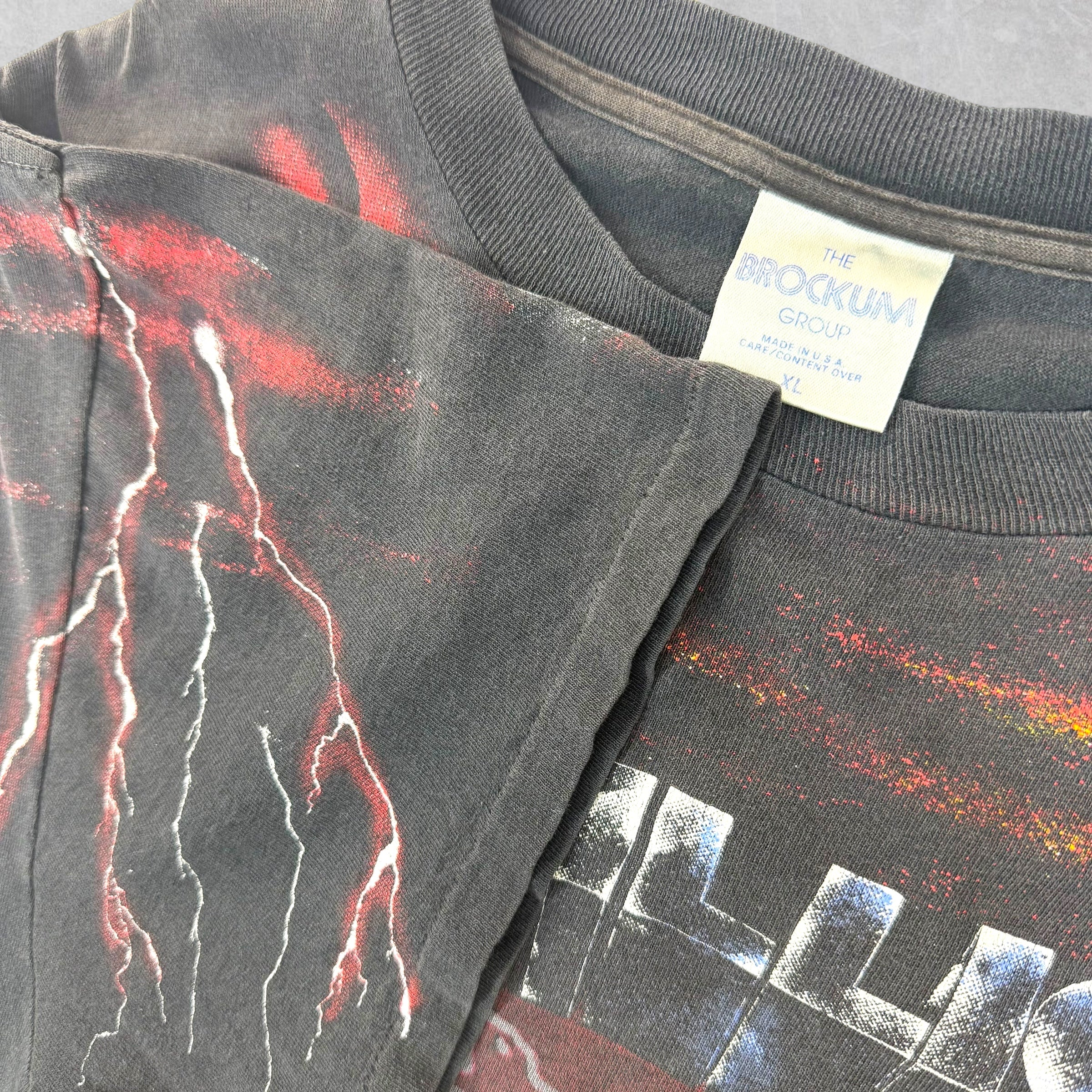 Vintage 1991 Metallica Album Collage All Over Print Tee XL (M)