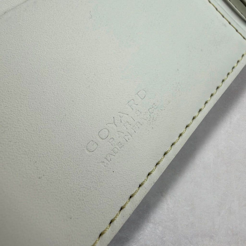 Goyard Saint-Thomas Bill Fold Wallet White Goyardine