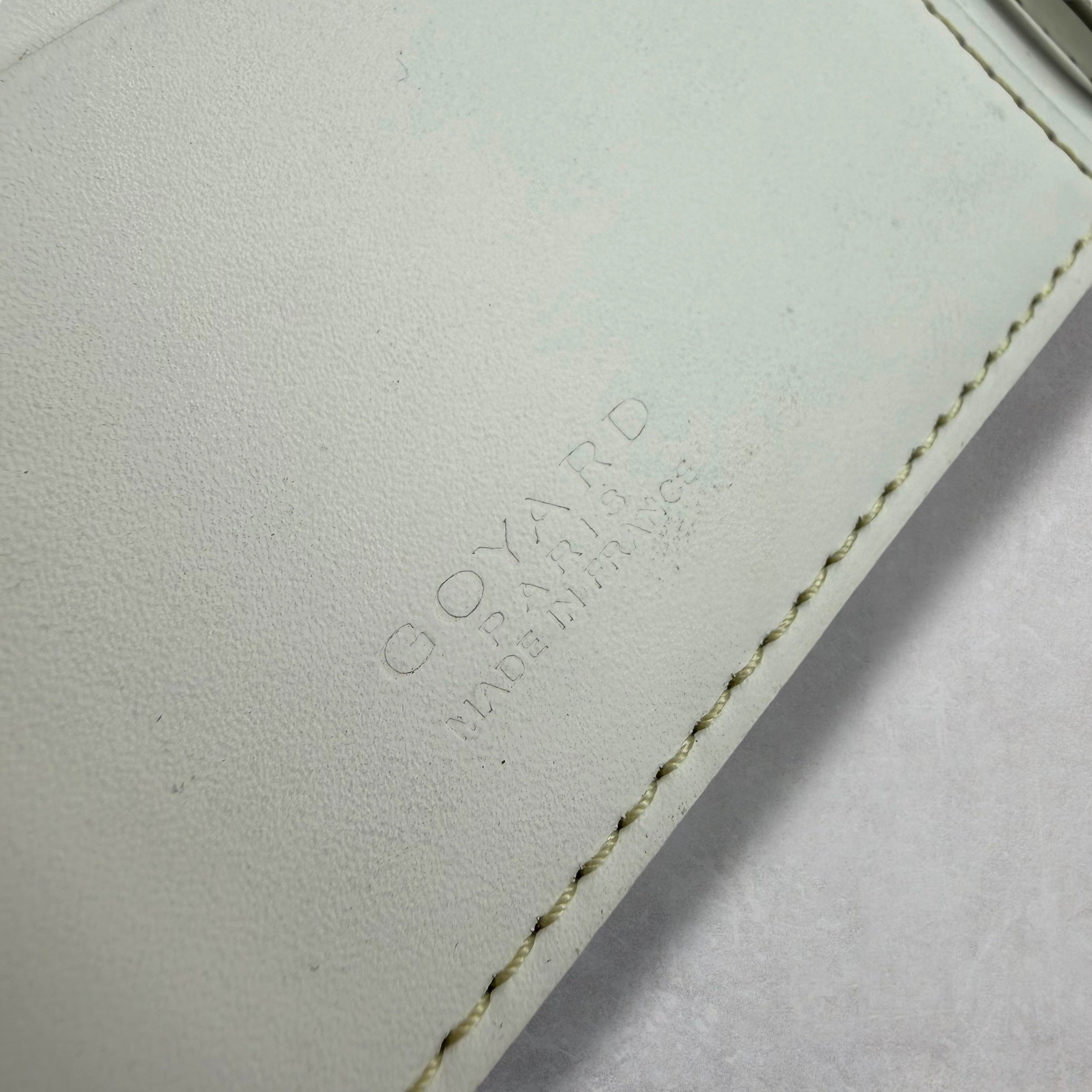 Goyard Saint-Thomas Bill Fold Wallet White Goyardine