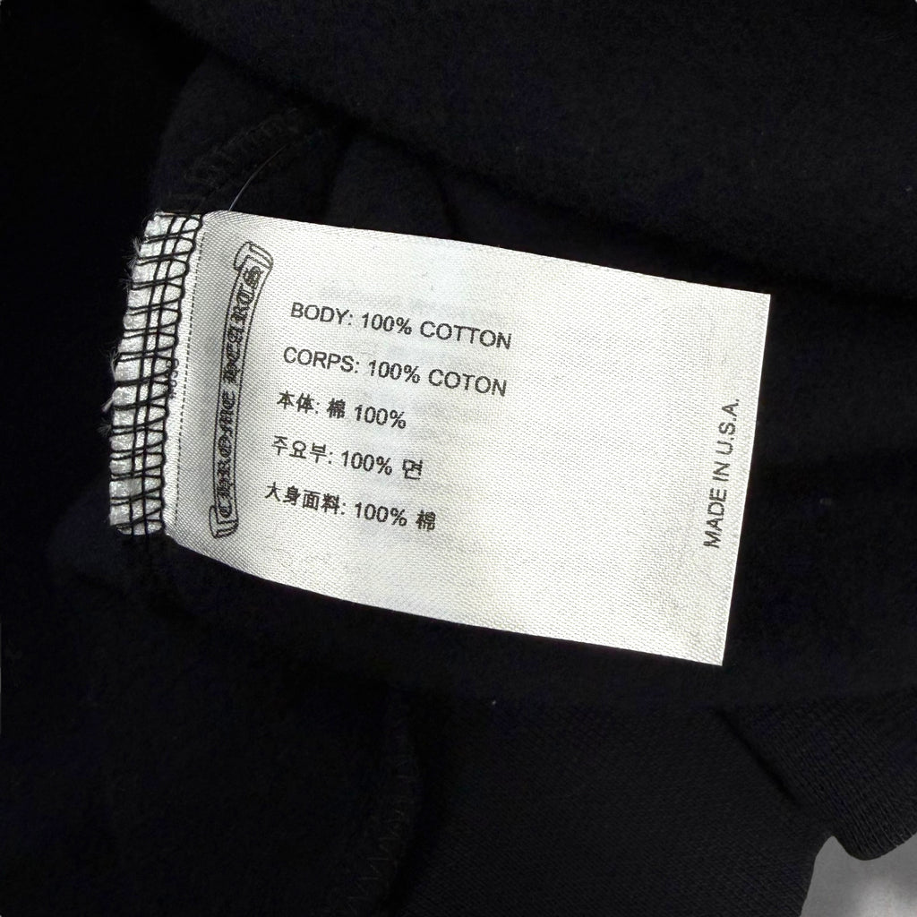 Chrome Hearts Black Scroll Logo Hoodie XXL