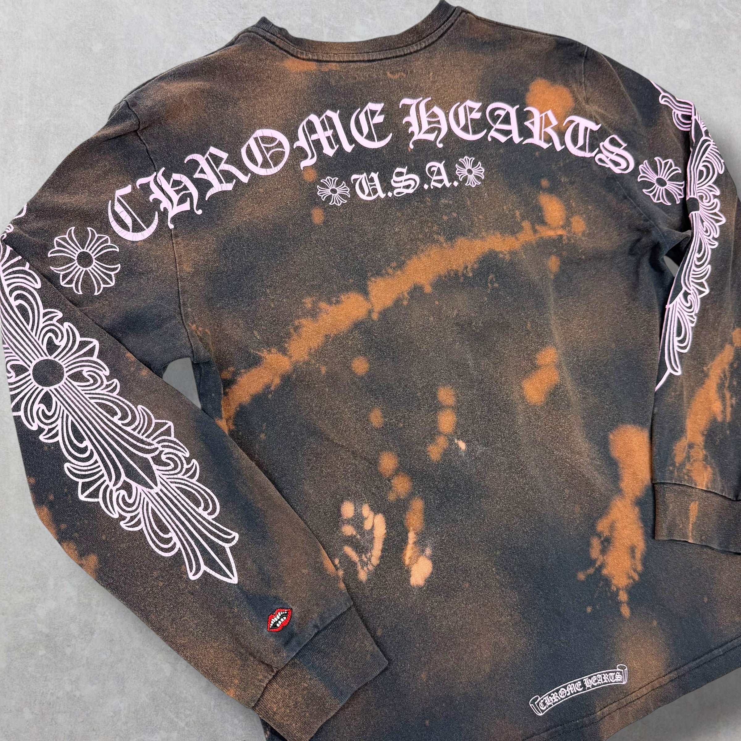 Chrome Hearts Matty Boy Pink Floral Long Sleeve L (S)