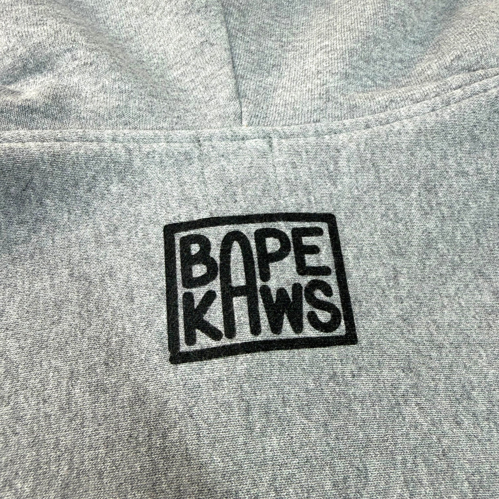 Bape x Kaws Baby Milo Full-Zip Hoodie Grey L