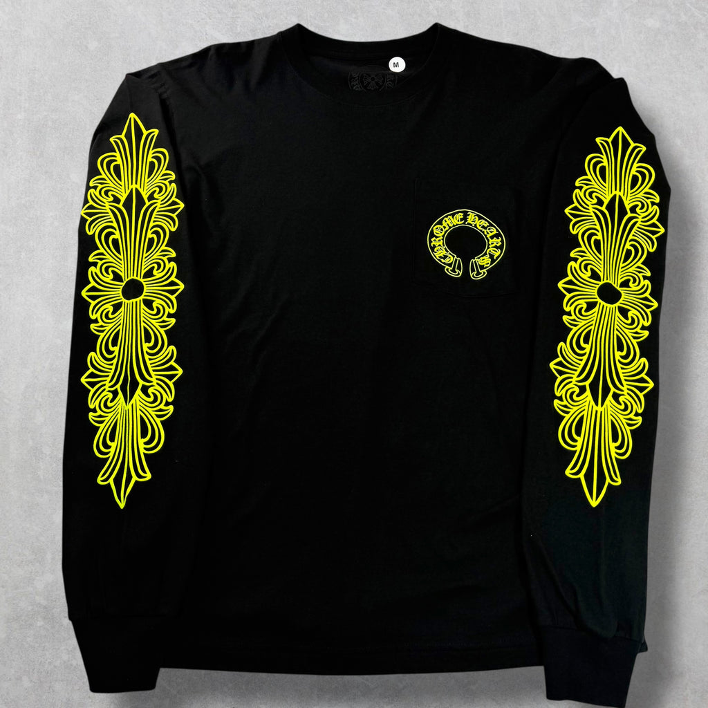 Chrome Hearts Neon Floral Long Sleeve M