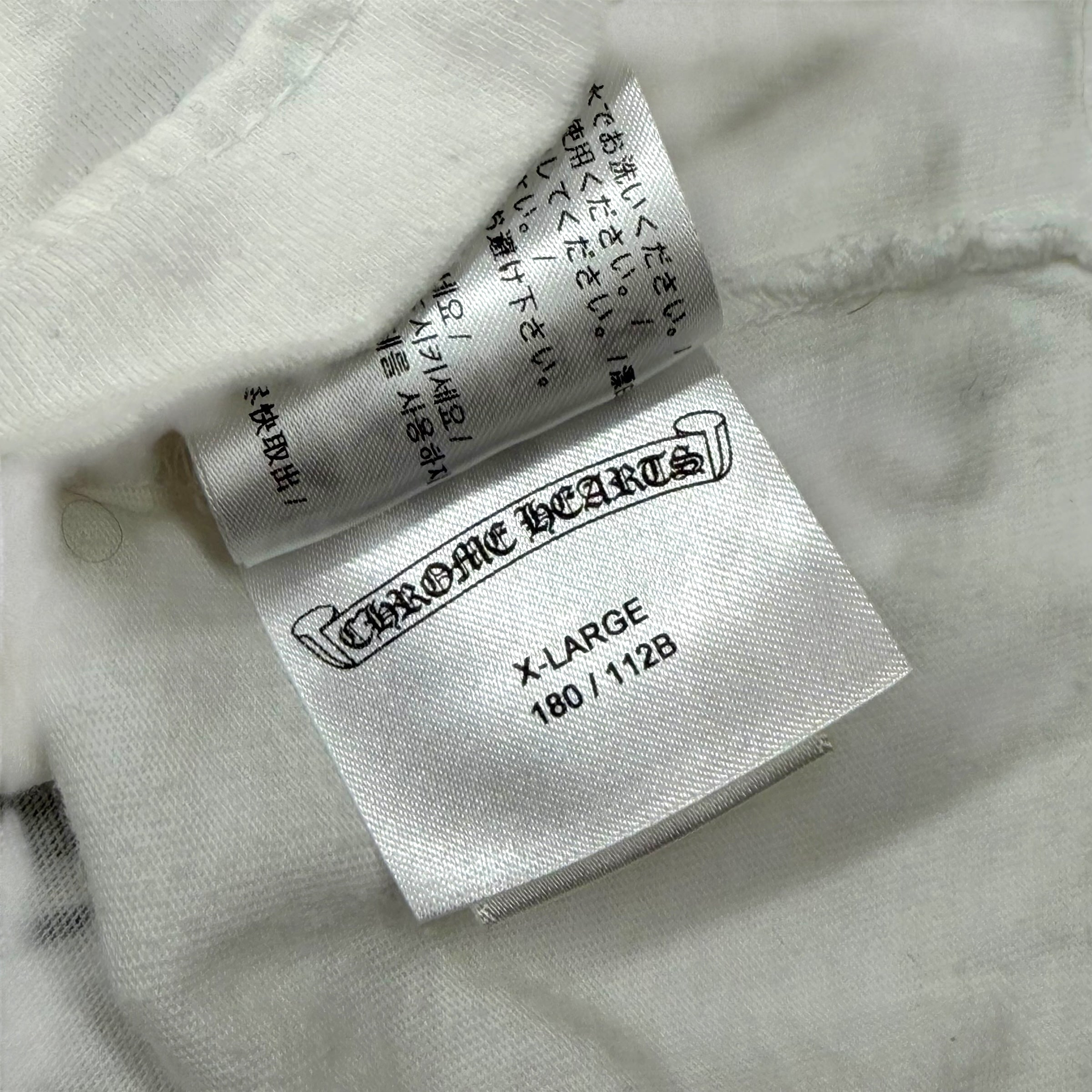Chrome Hearts Los Angeles Horseshoe White Tee XL