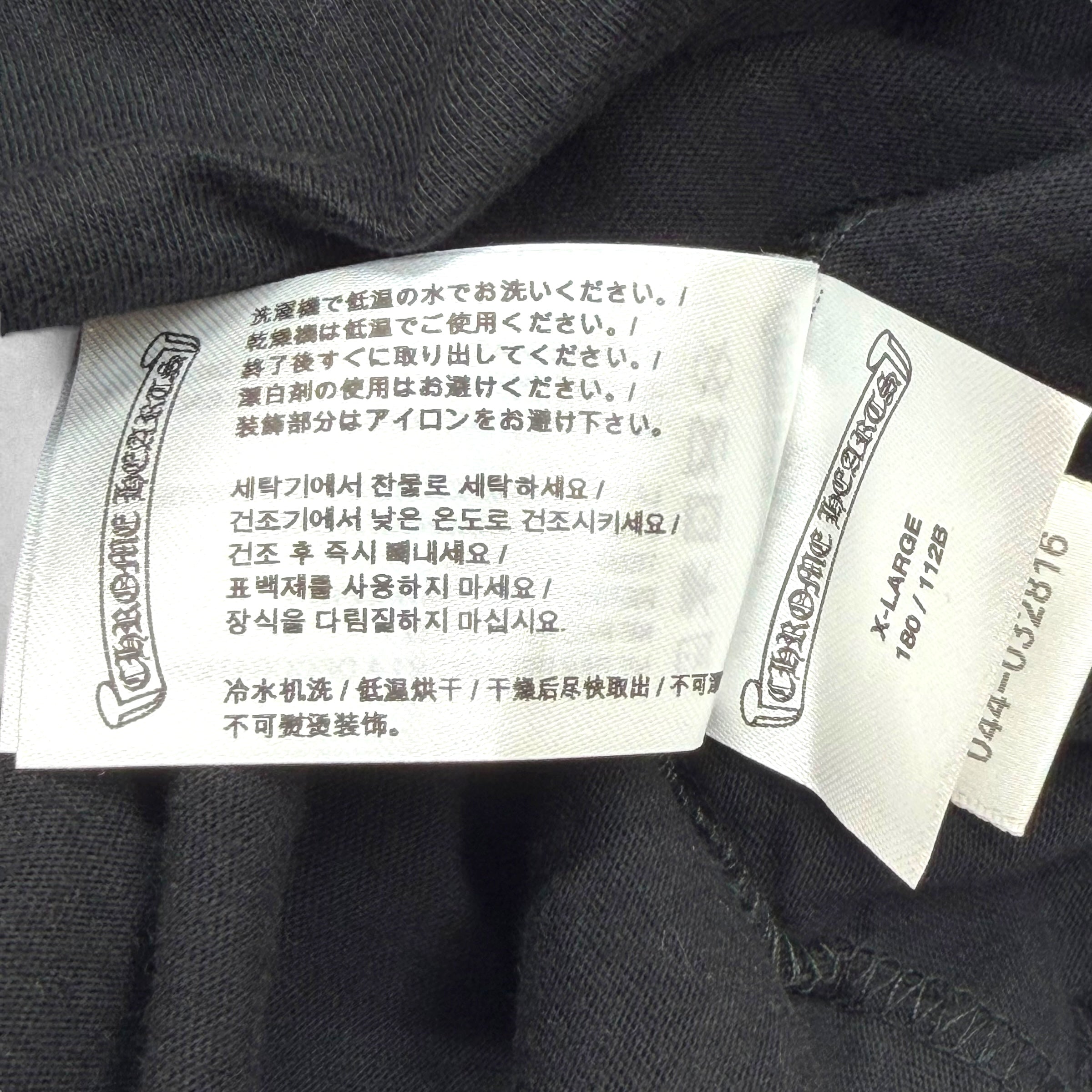 Chrome Hearts Pink Neck Logo L/S Tee XL
