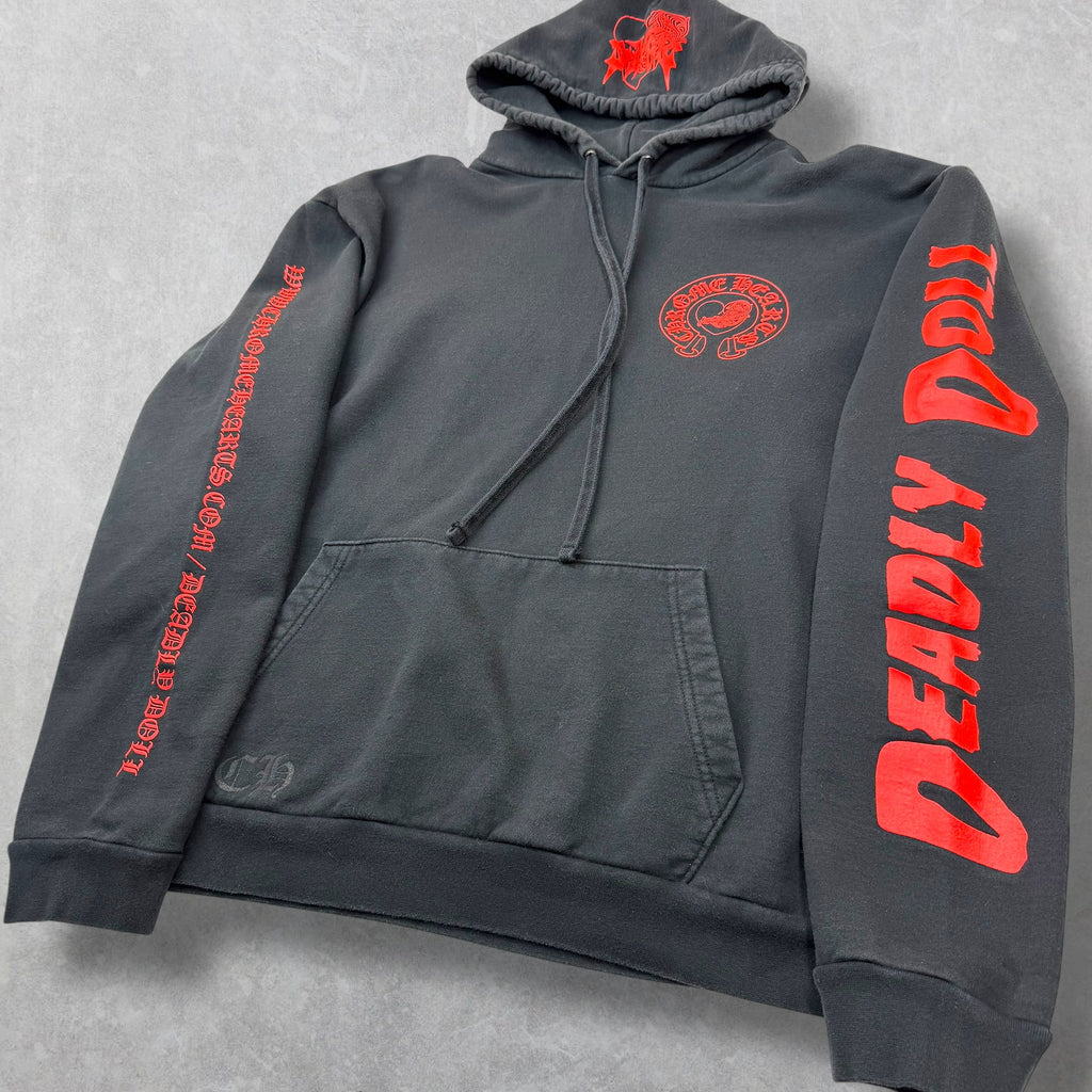 Chrome Hearts Jesse Jo Deadly Doll Horseshoe Hoodie XL
