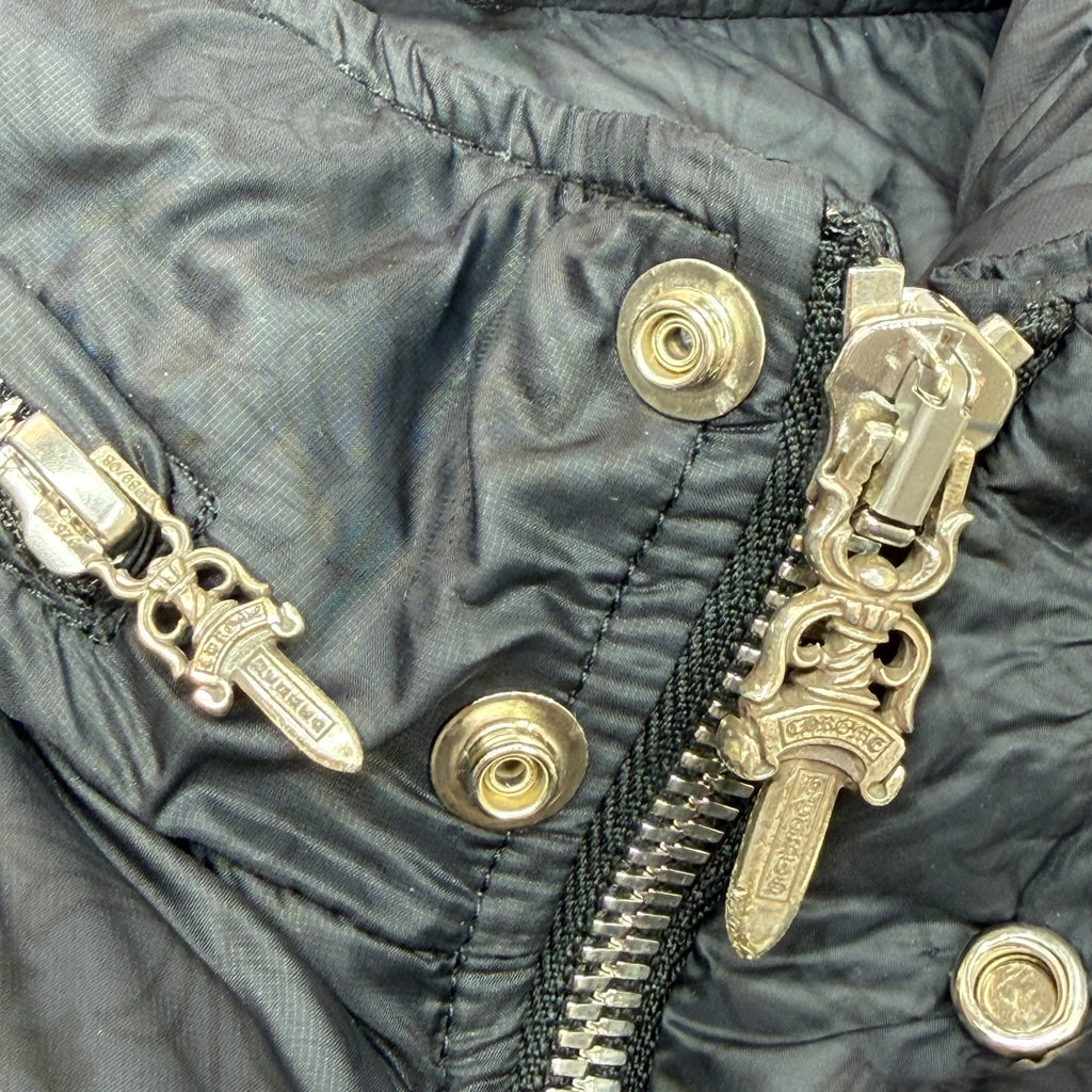 Chrome Hearts Black Monogram Puffer Down Jacket XL