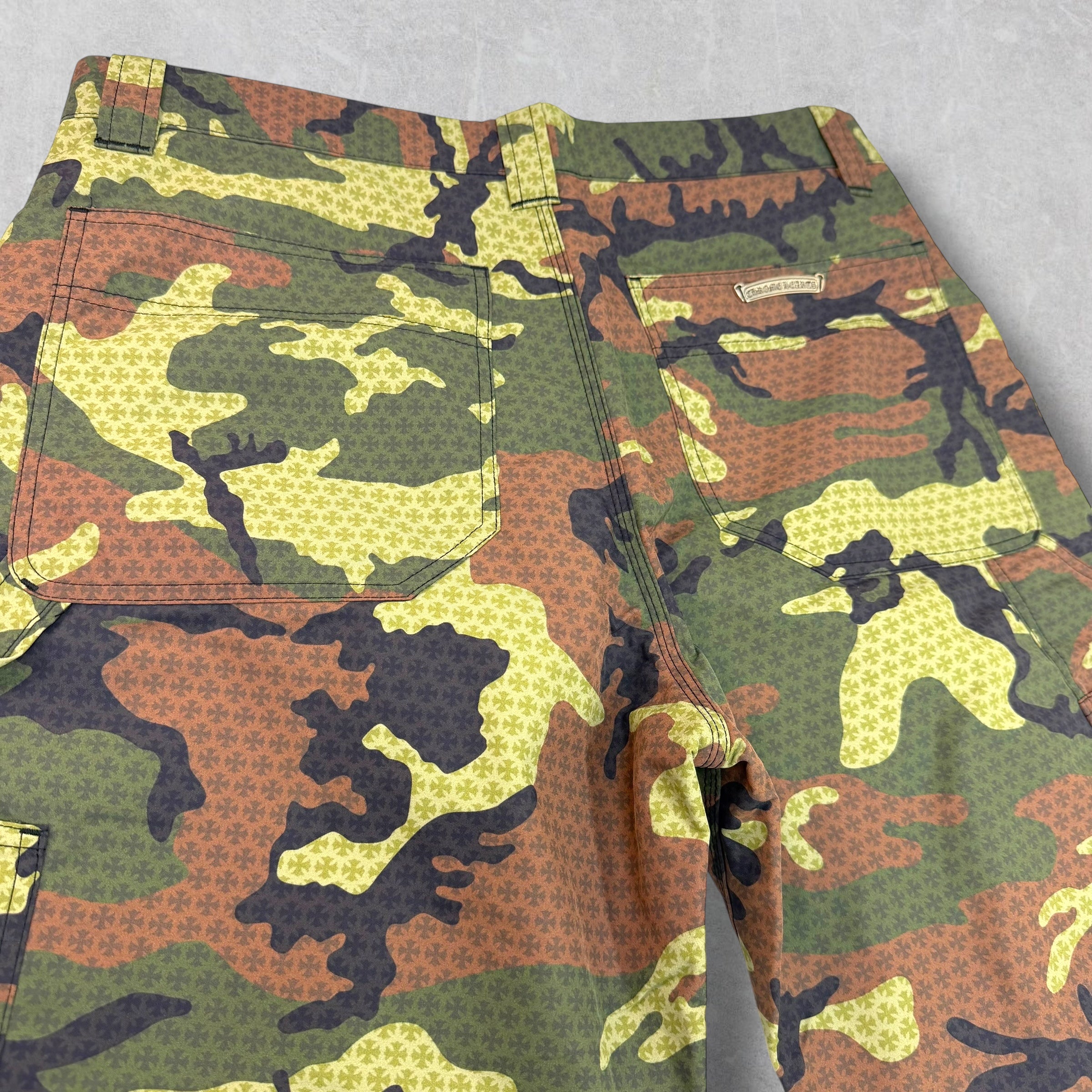 Chrome Hearts Monogram Camo Double Knee Pants 34