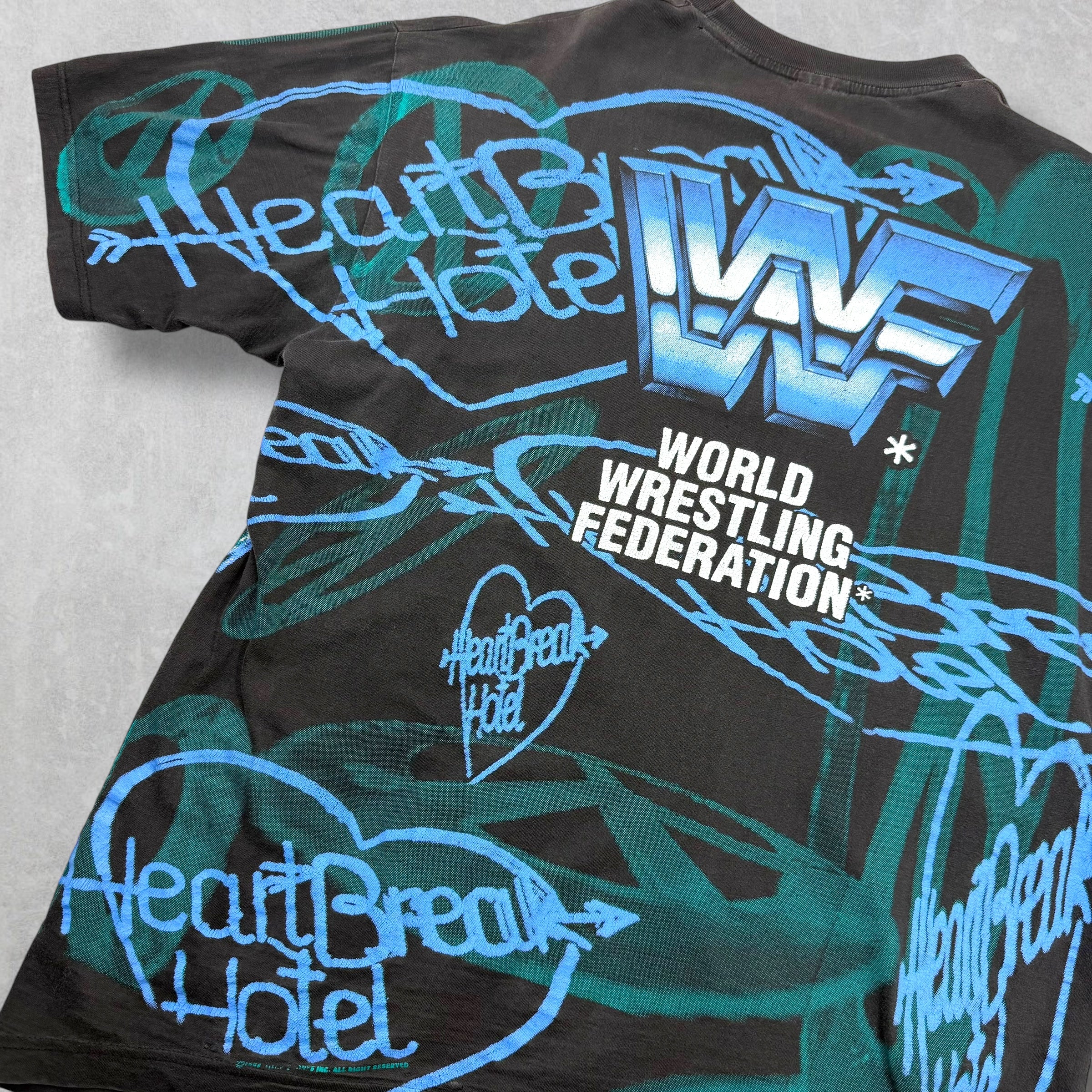 Vintage 1995 Shawn Michaels The Heartbreak AOP Tee XL