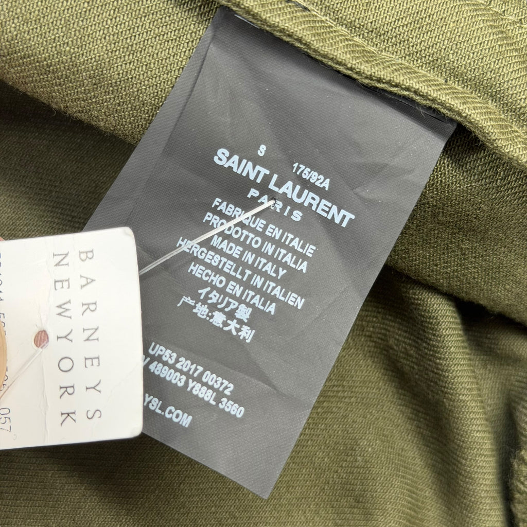 Saint Laurent Souvenir Patch Teddy Varsity Jacket S