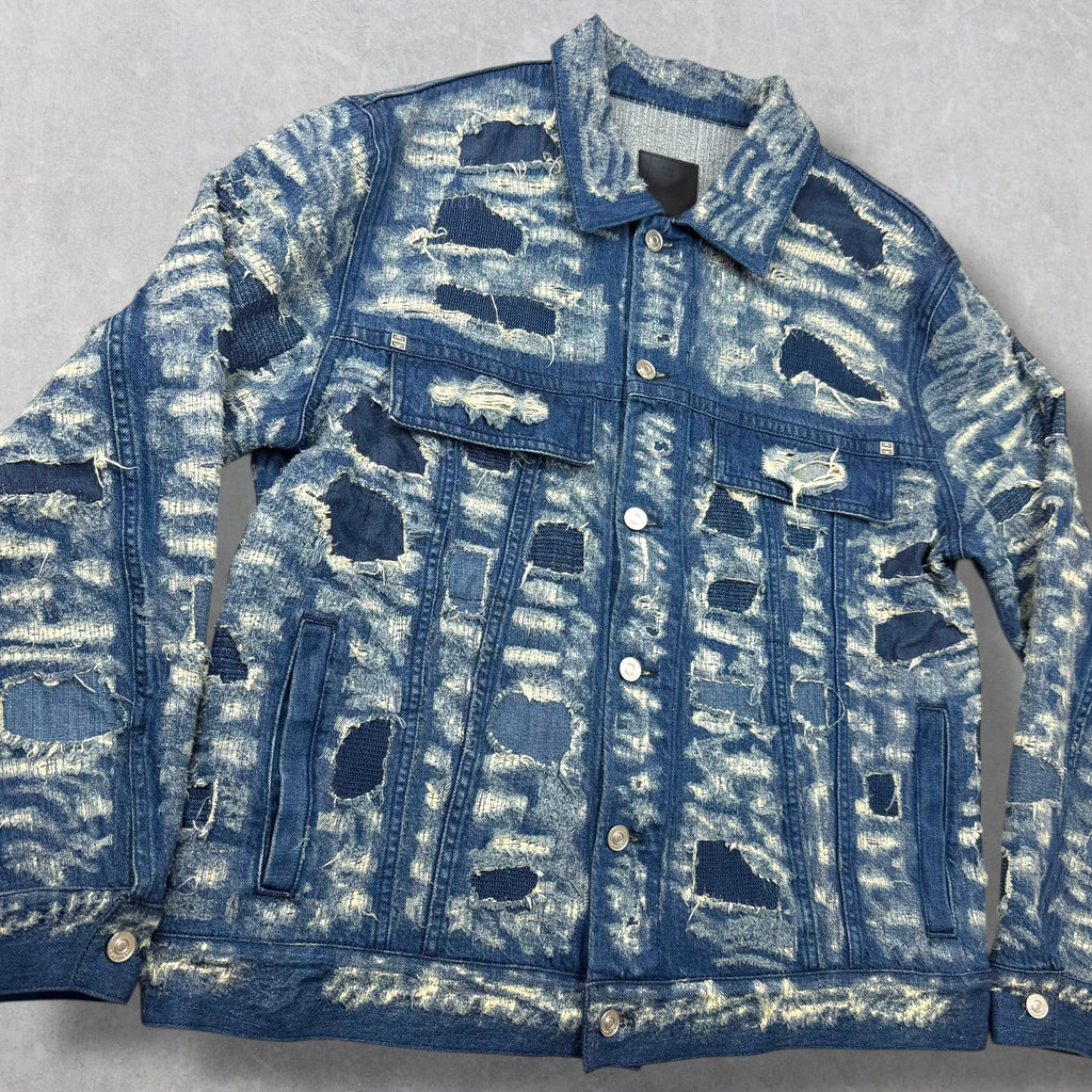 Givenchy Blue Classic 4G Rivet Denim Jacket XXL