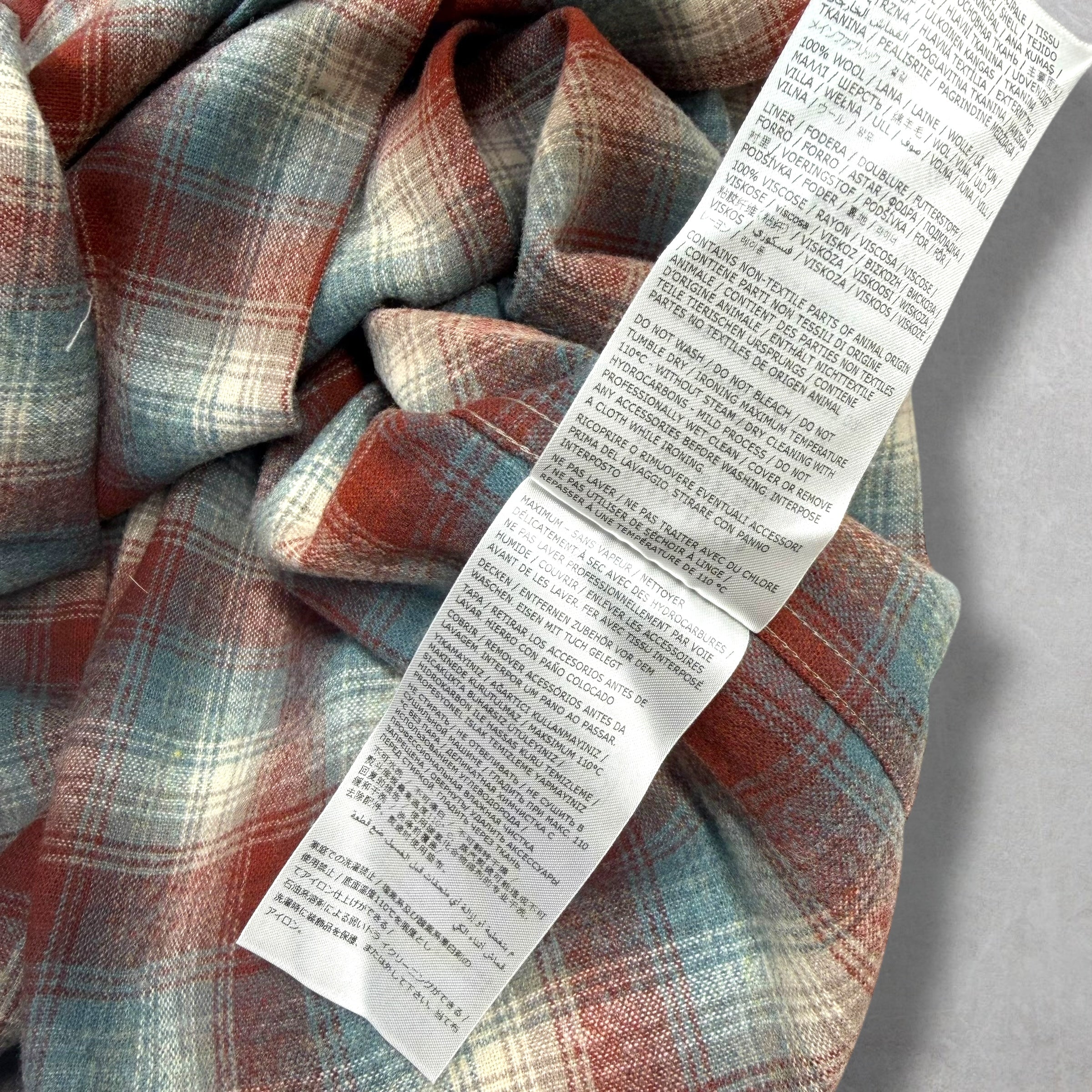 Maison Margiela Pendleton Checked Wool Shirt 52 (XL)