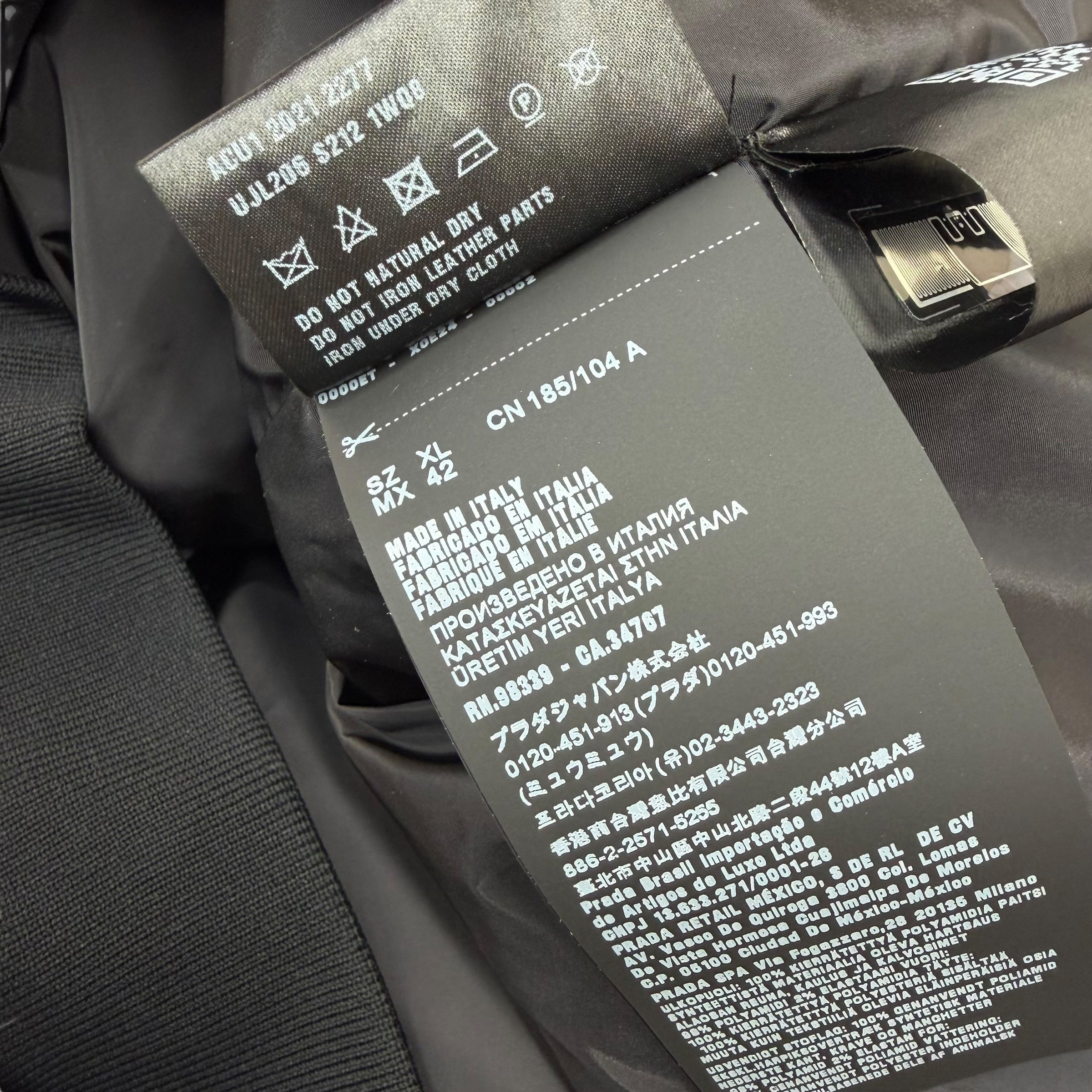 Prada Adidas Re-Nylon Black Sweatshirt XL