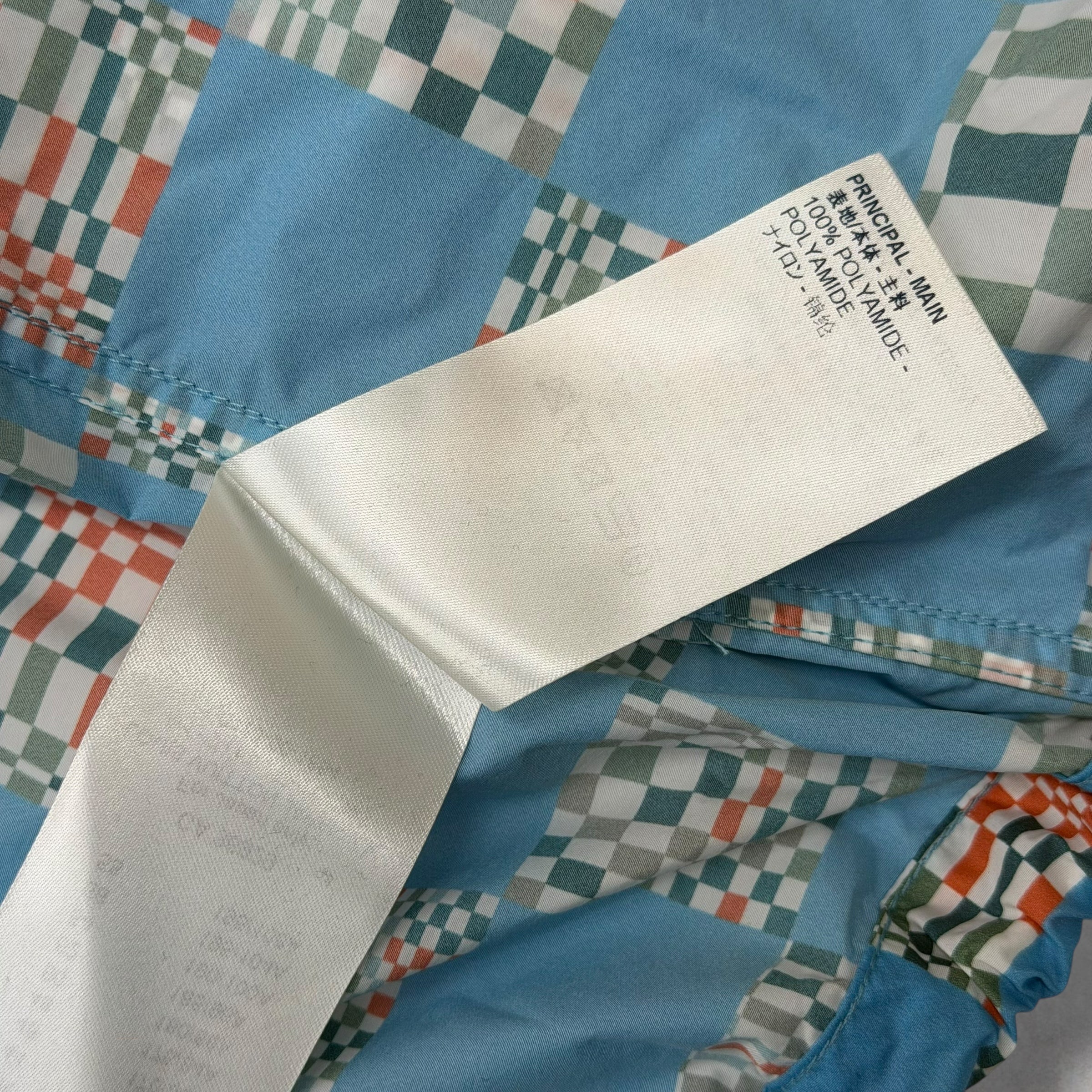 Louis Vuitton Distorted Damier Blue Nylon Windbreaker Jacket 46 (S)