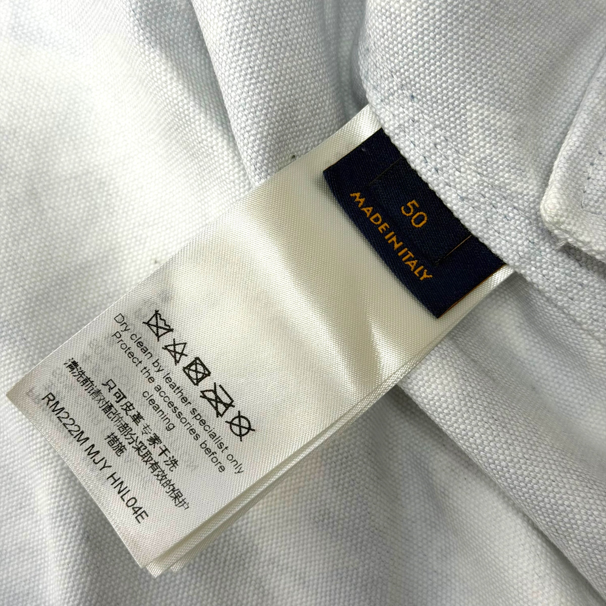 Louis Vuitton Bandana Leather Denim Blouson 50 (L)