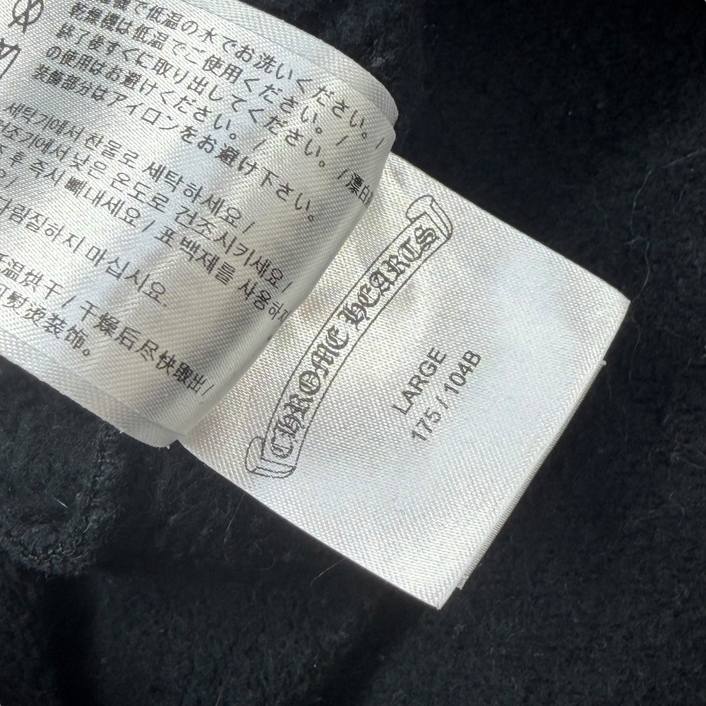 Chrome Hearts Horseshoe Floral Crewneck Black L