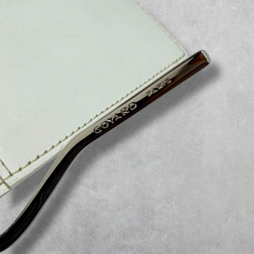 Goyard Saint-Thomas Bill Fold Wallet White Goyardine