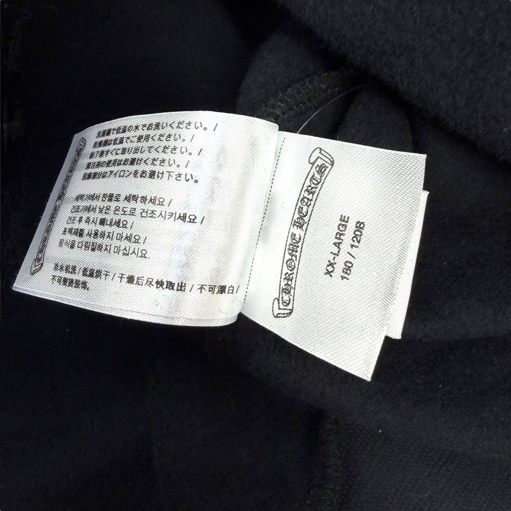 Chrome Hearts Black Scroll Logo Hoodie XXL