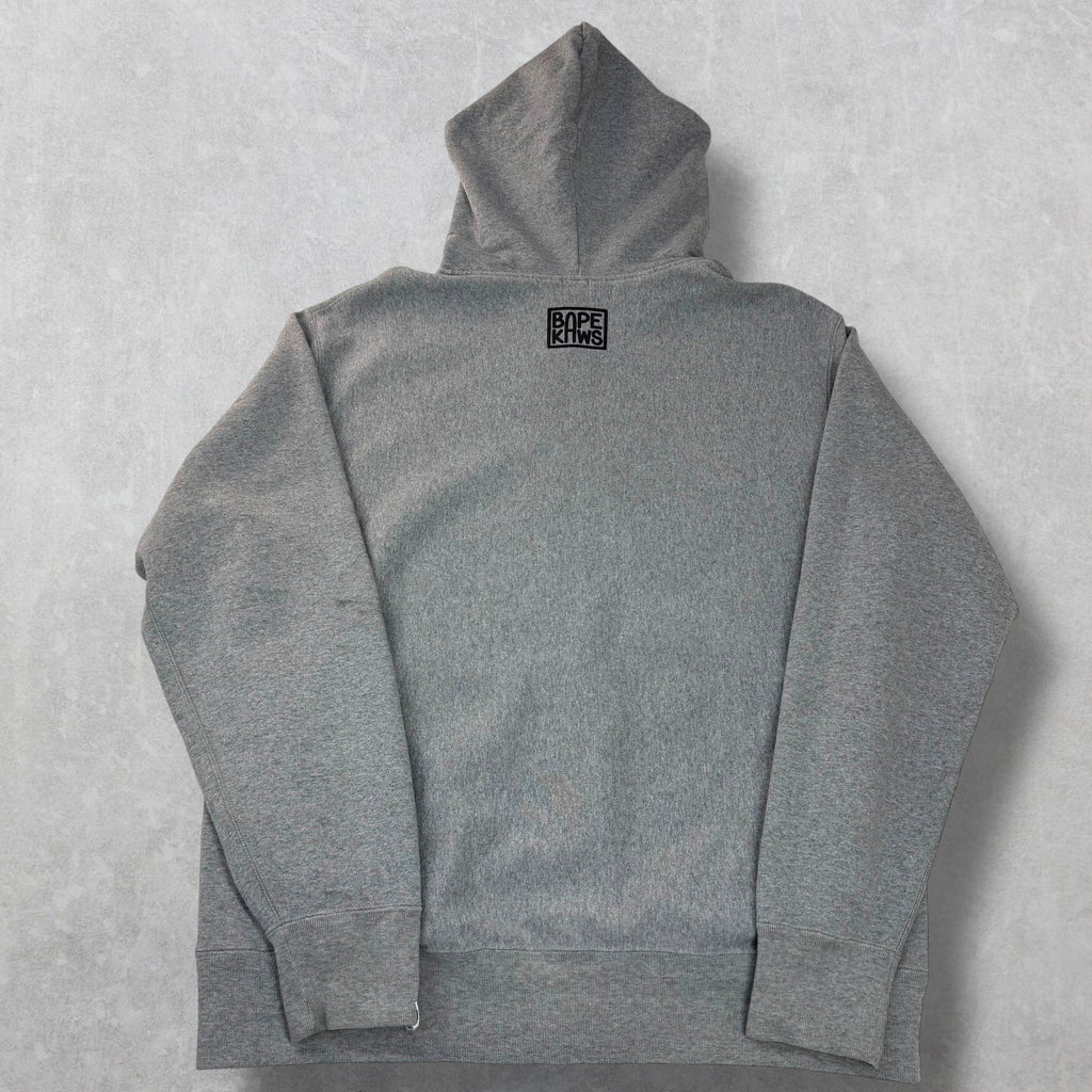 Bape x Kaws Baby Milo Full-Zip Hoodie Grey L