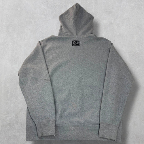 Bape x Kaws Baby Milo Full-Zip Hoodie Grey L