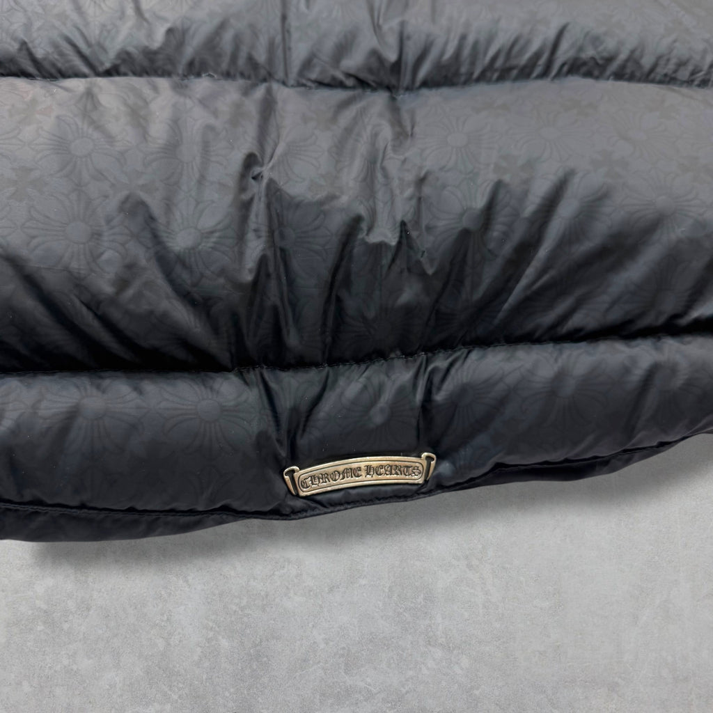 Chrome Hearts Black Monogram Puffer Down Jacket XL