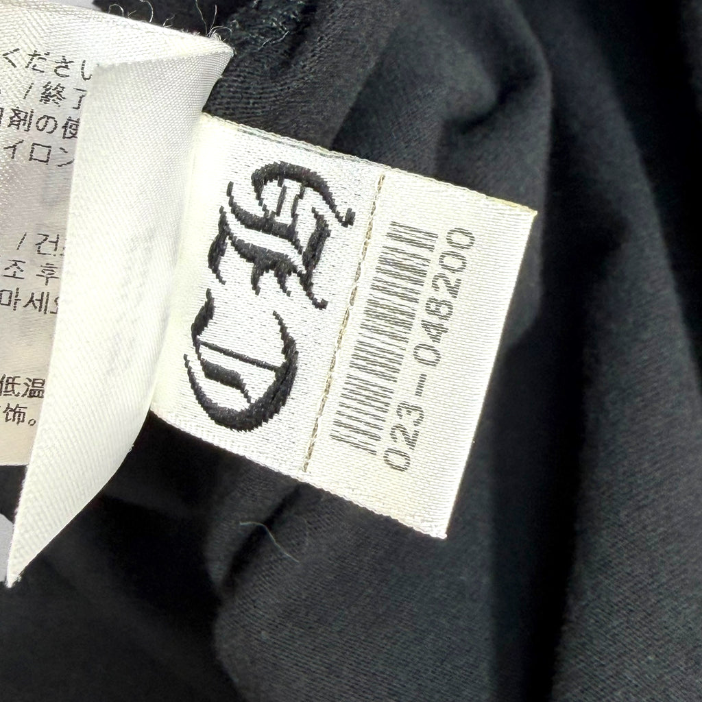 Chrome Hearts White Neck Logo Black L/S Tee XXL