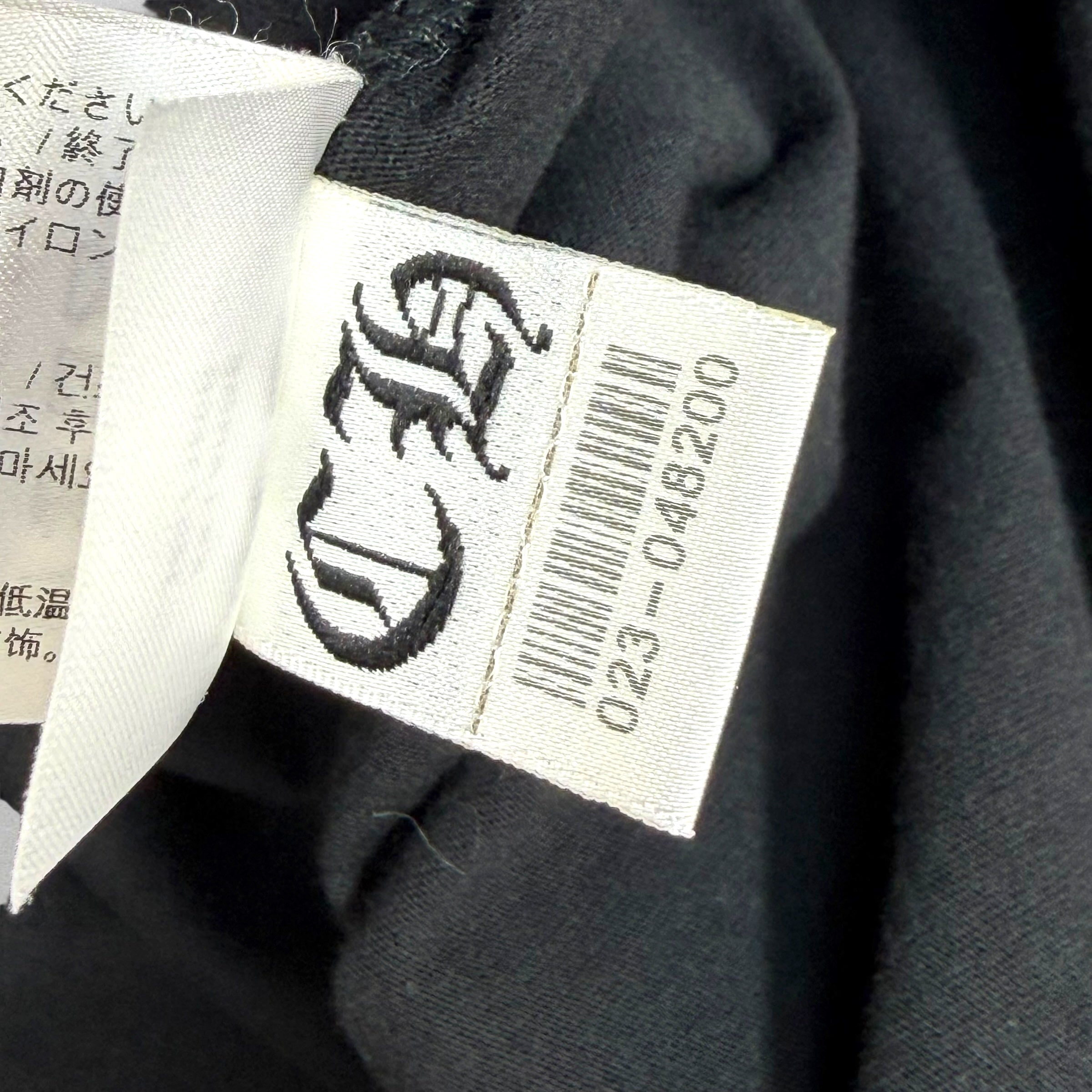 Chrome Hearts White Neck Logo Black L/S Tee XXL