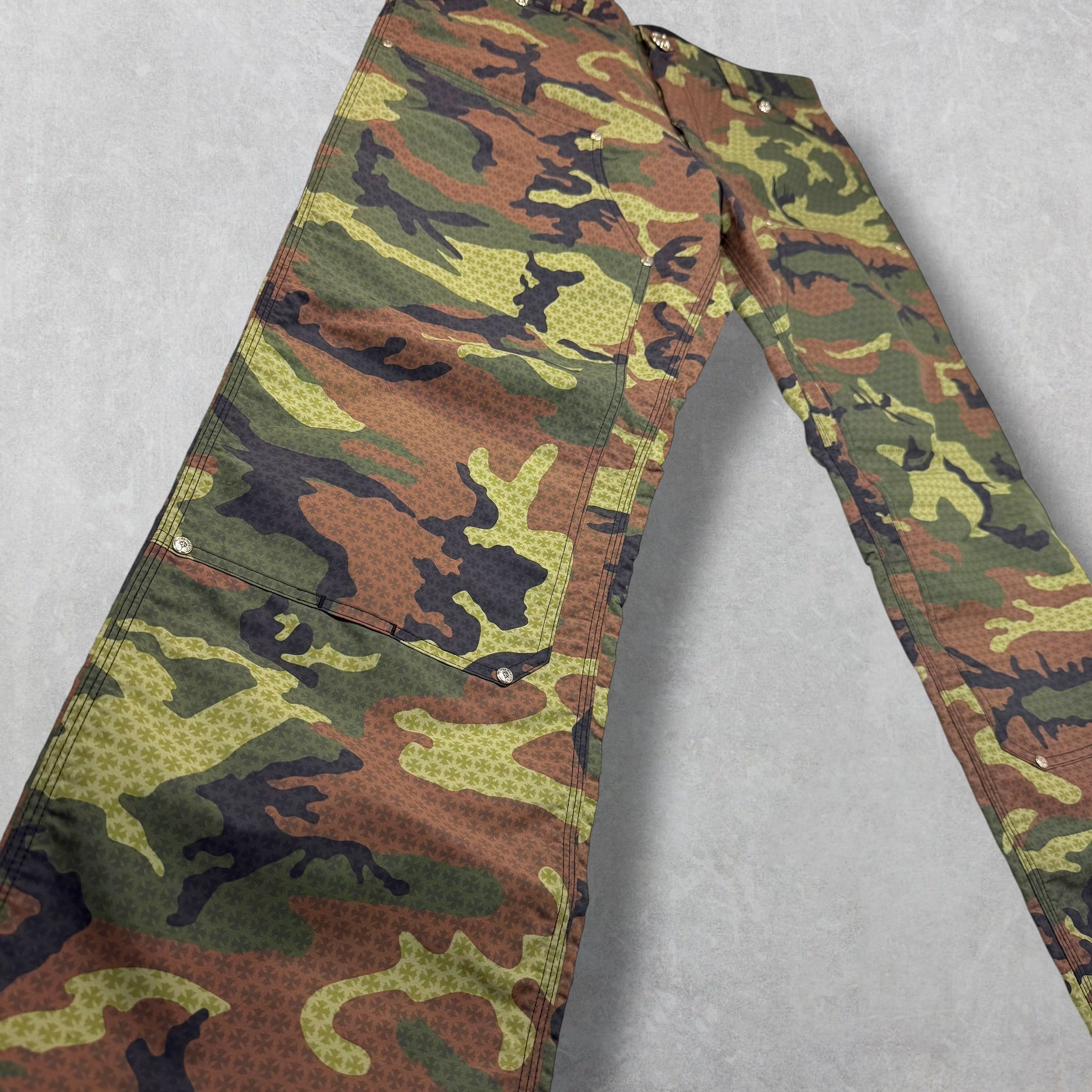 Chrome Hearts Monogram Camo Double Knee Pants 34