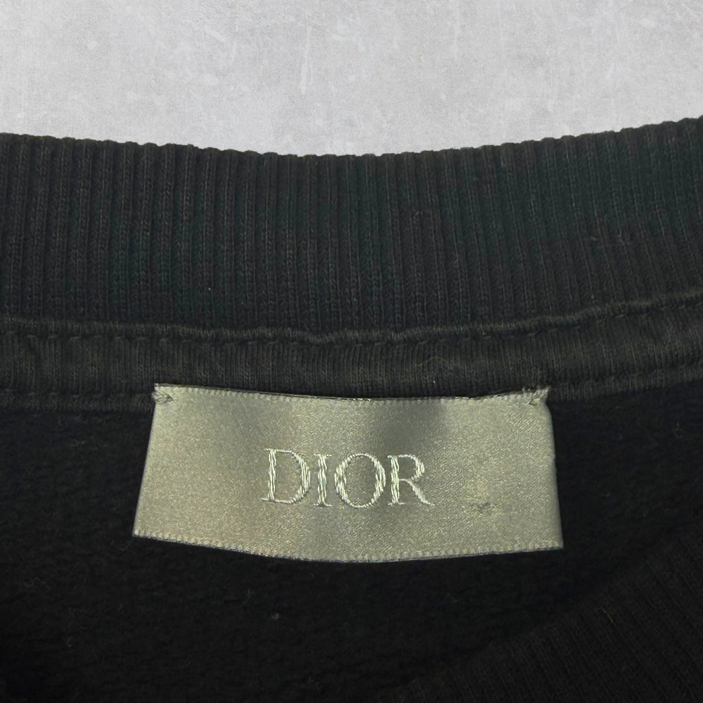 Dior Daniel Arsham Blue Logo Black Sweater XXL