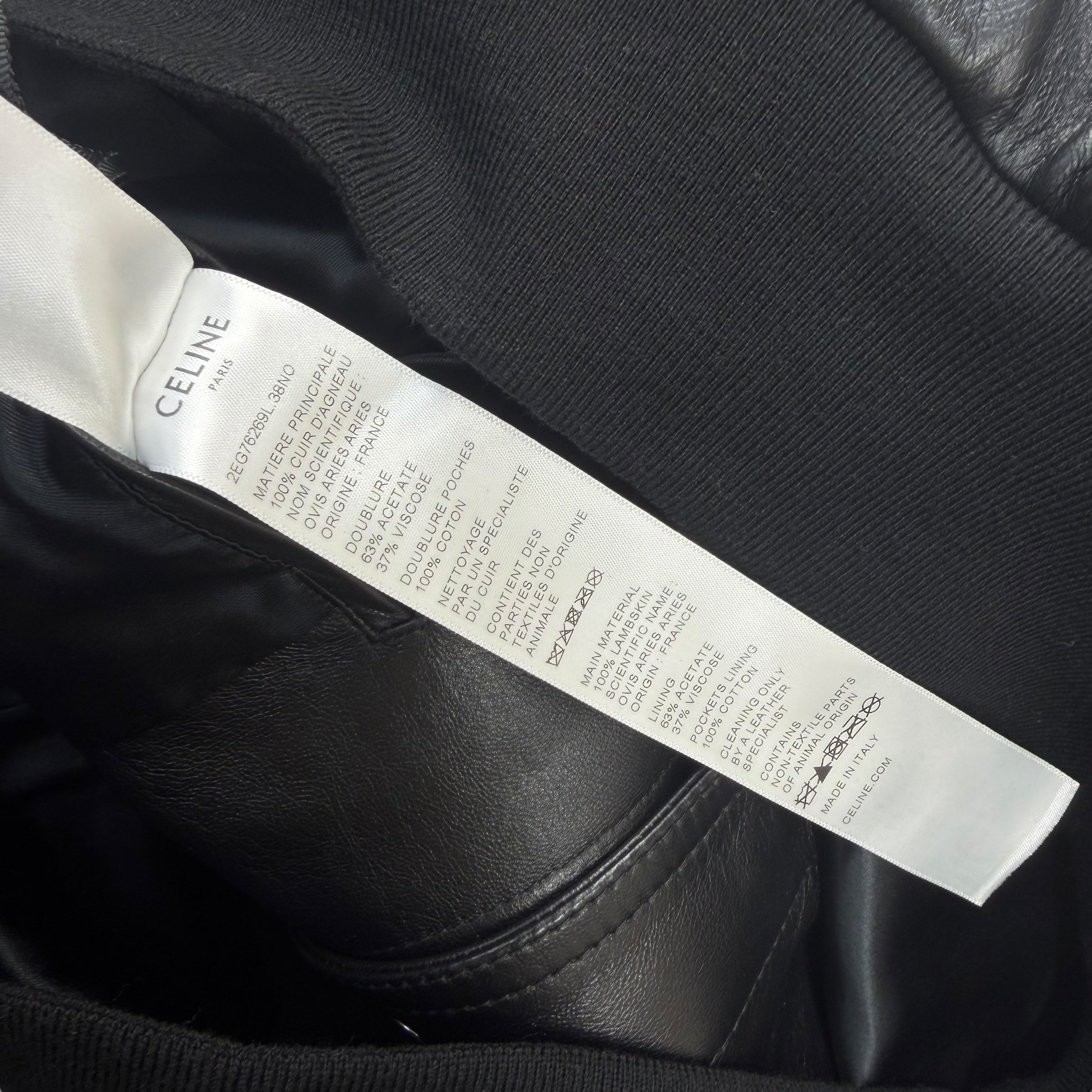 Celine Soft Lambskin Teddy Jacket 52 (L)