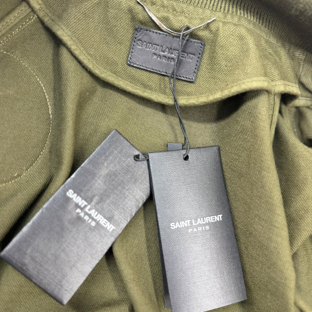 Saint Laurent Souvenir Patch Teddy Varsity Jacket S