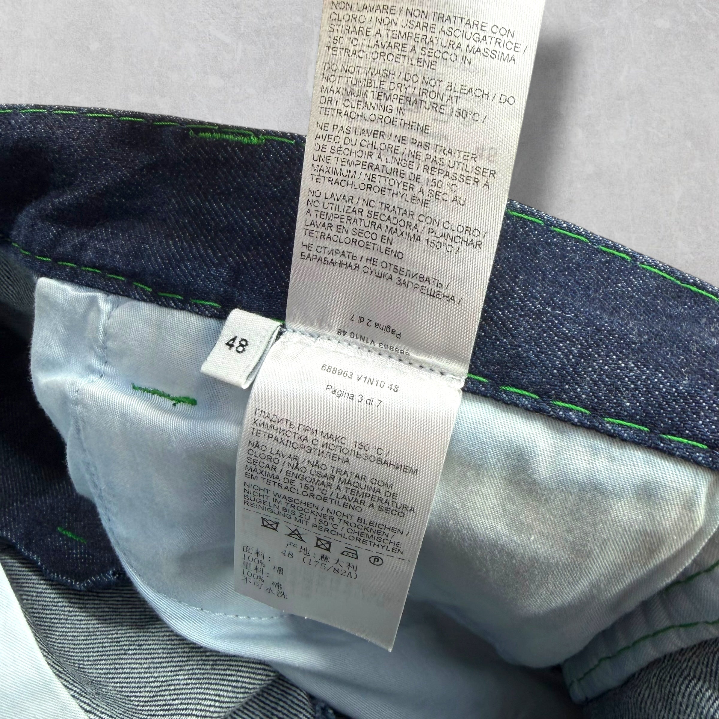 Bottega Veneta Straight-Leg Selvedge Jeans 48 (32)