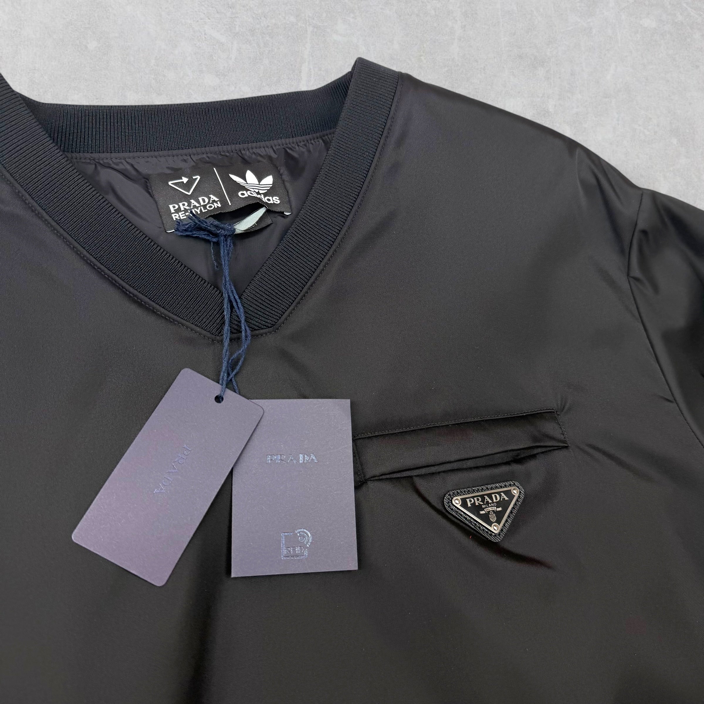 Prada Adidas Re-Nylon Black Sweatshirt XL