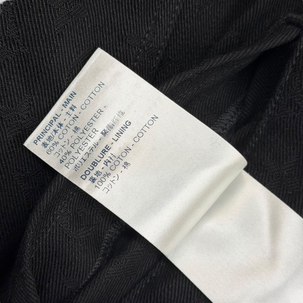 Louis Vuitton Monogram Black Denim Jacket 50 (L)